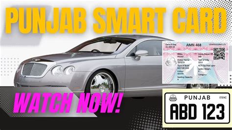 smart card online apply punjab|punjab vehicle smart card.